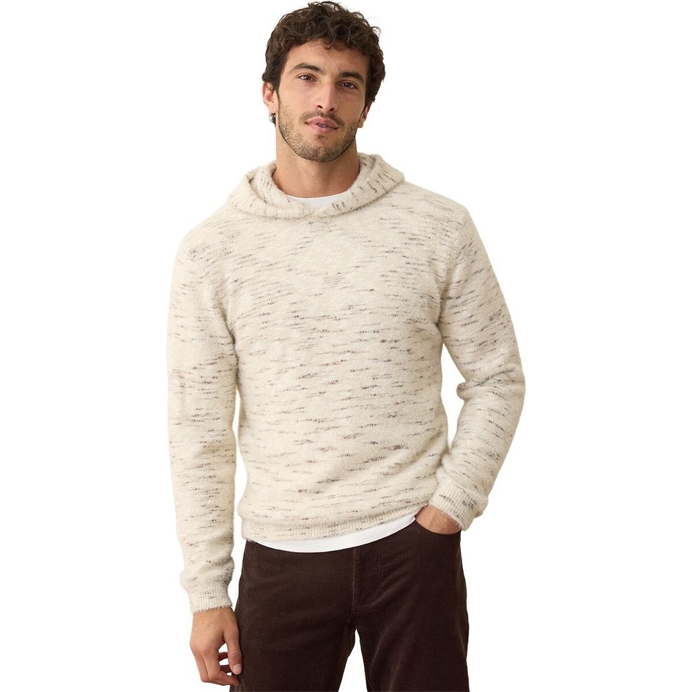 Marine Layer Wilder Sweater Hoodie Natural Geo Medium New With Tags